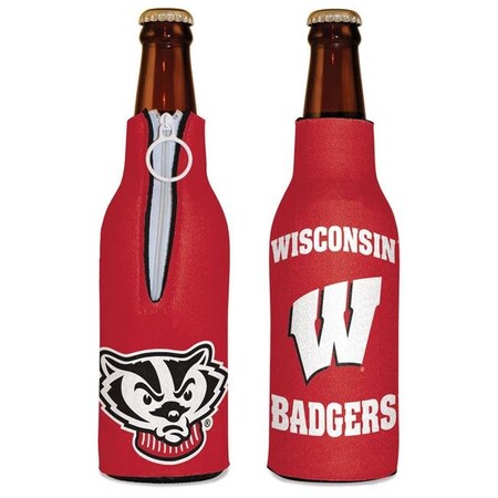 Wincraft Wincraft 3208523186 NCAA Wisconsin Badgers Bottle Cooler 3208523186